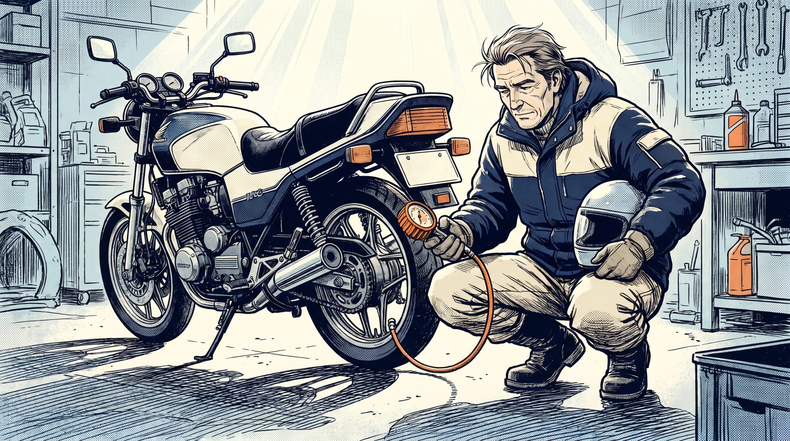 バイク冬眠保管マニュアル【8項目チェックリスト】サボると春に3万円損するケースも