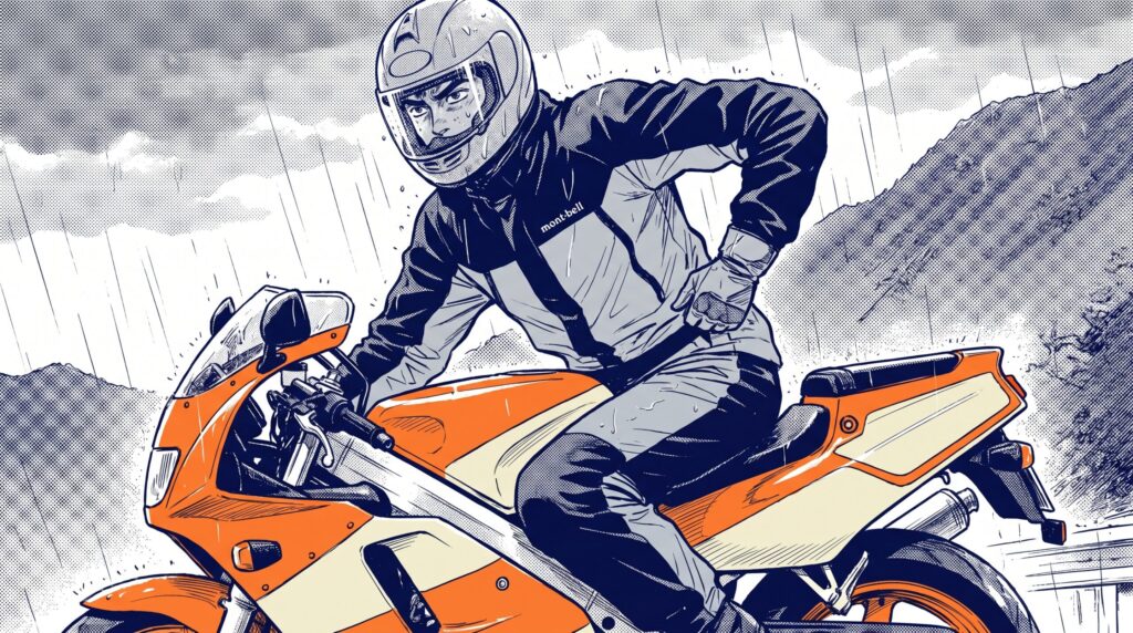 モンベルのバイクレインウェアをツーリングで使ってみた