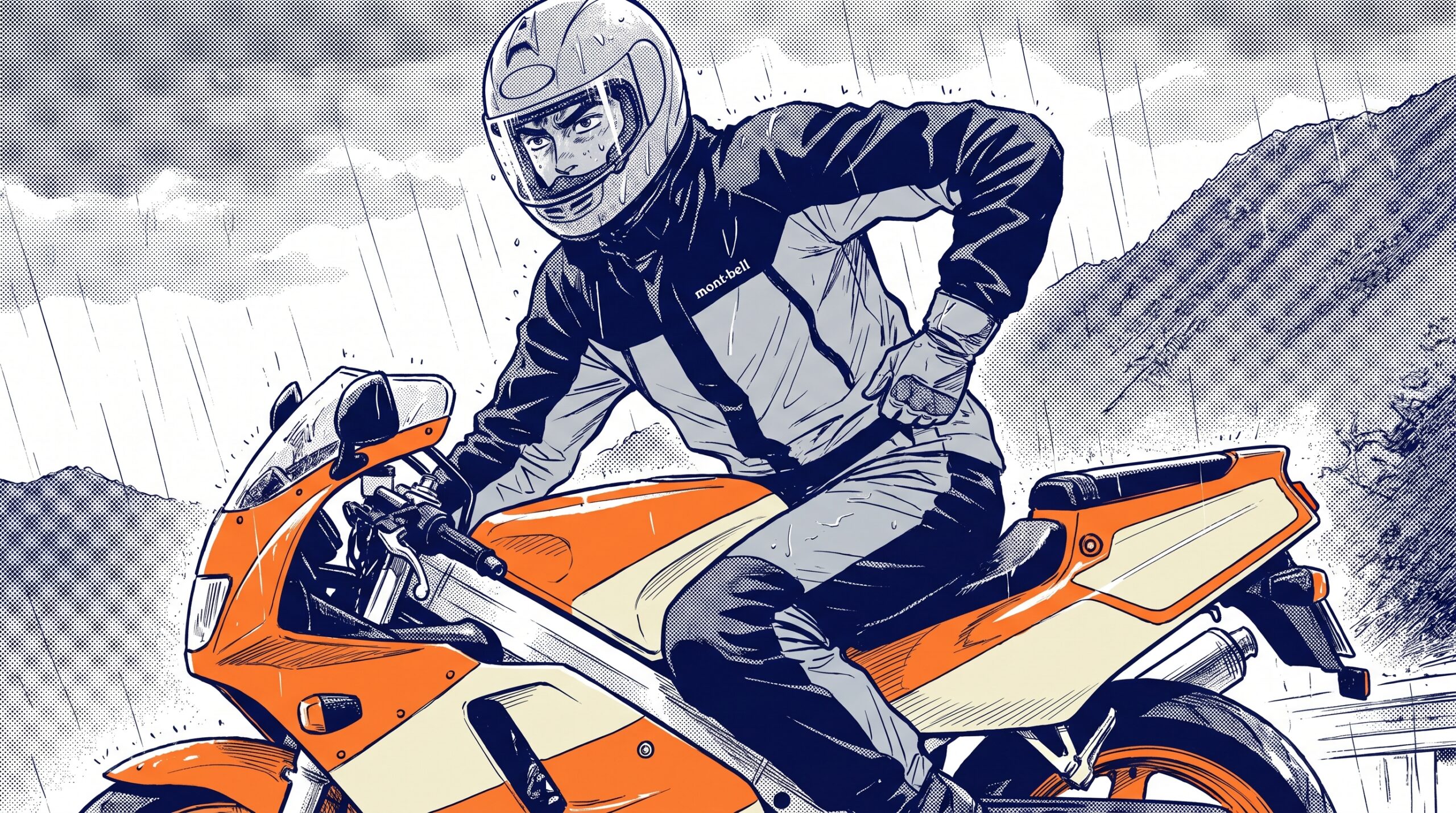 モンベルのバイクレインウェアをツーリングで使ってみた