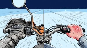 バイクナックルガードは必要か？防風・防寒・保護の効果を整理する