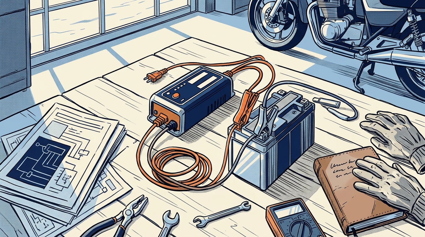 バイクバッテリー充電器おすすめ5選｜冬の上がりを防ぐ賢い選び方 - バイクバッテリー充電器おすすめ5選