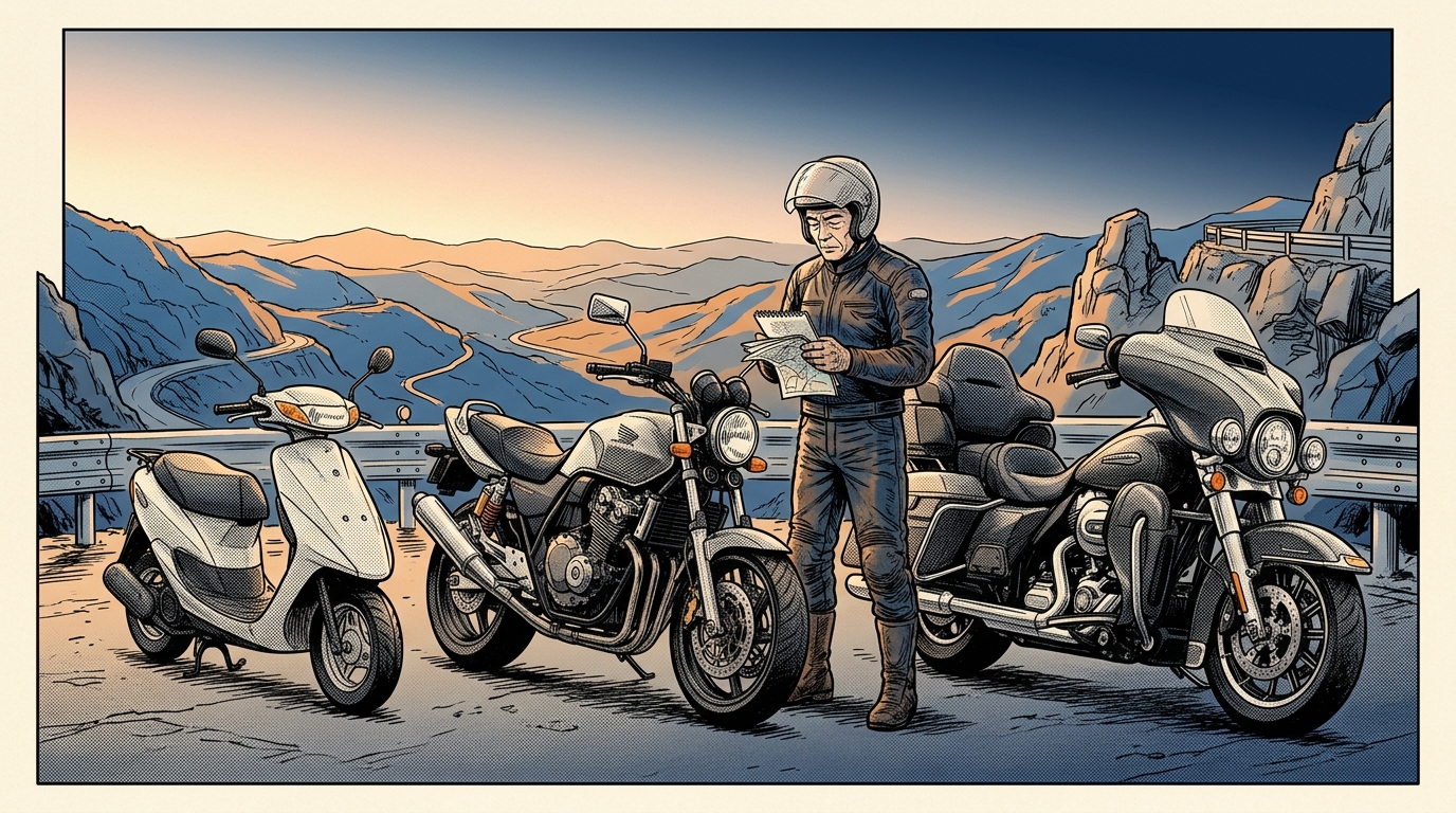 バイク免許の種類と取り方【2026年版】｜原付から大型まで費用・期間・選び方を完全比較 - 取得費用の目安【2026年版】