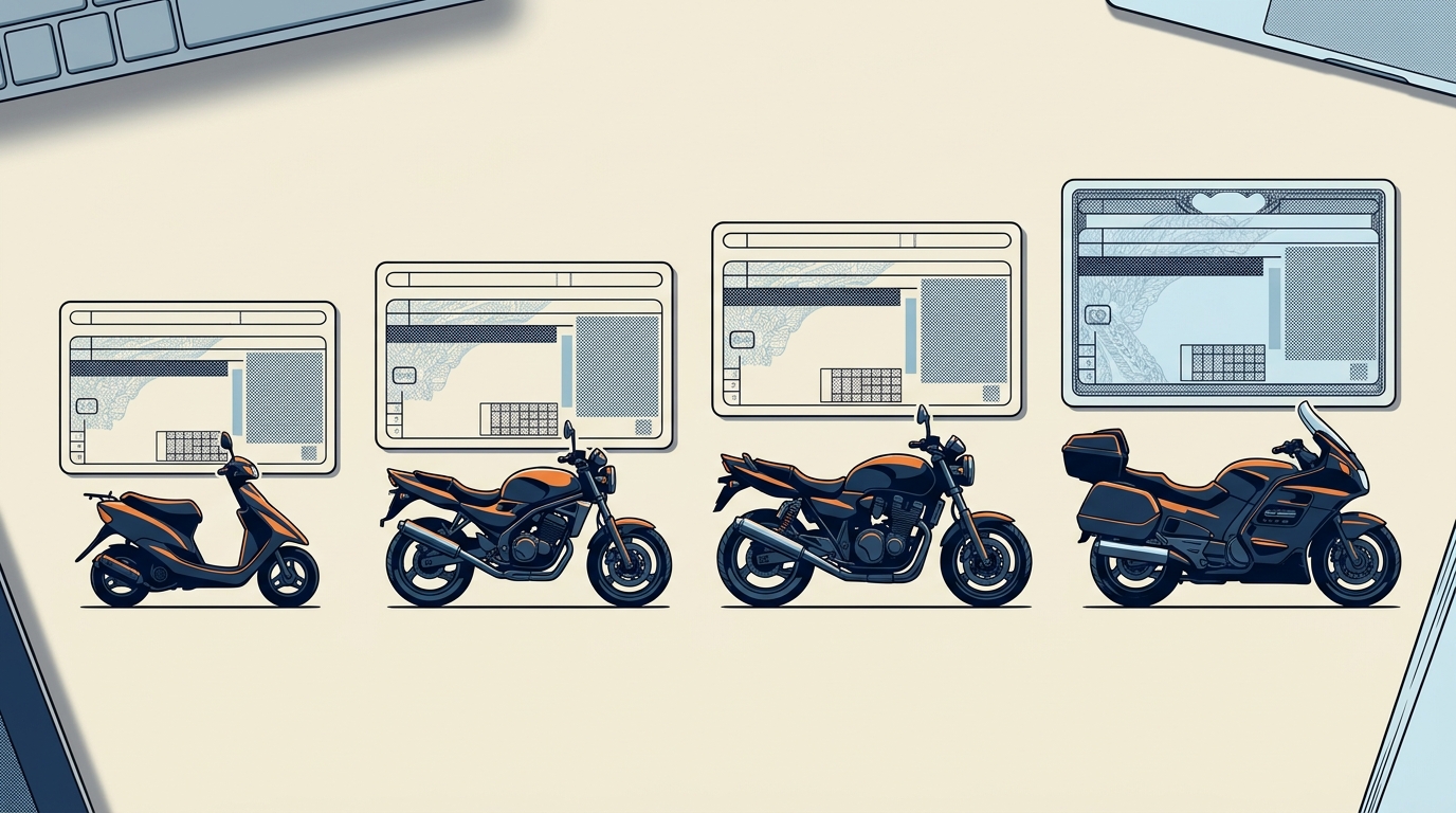 バイク免許の種類と取り方【2026年版】｜原付から大型まで費用・期間・選び方を完全比較 - 免許取得から最初のツーリングまでの流れ