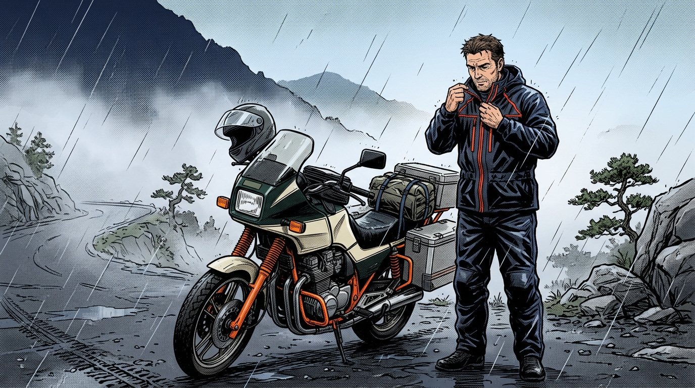 バイク用レインウェアおすすめ7選｜価格帯別の選び方と失敗しない買い方ガイド - 雨の日のツーリング、走行時の注意点