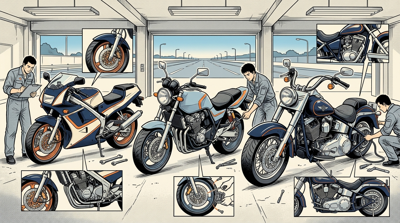 バイク車検の費用と流れ｜250/400cc・大型の相場と節約法 - 車検費用を賢く抑える3つの視点