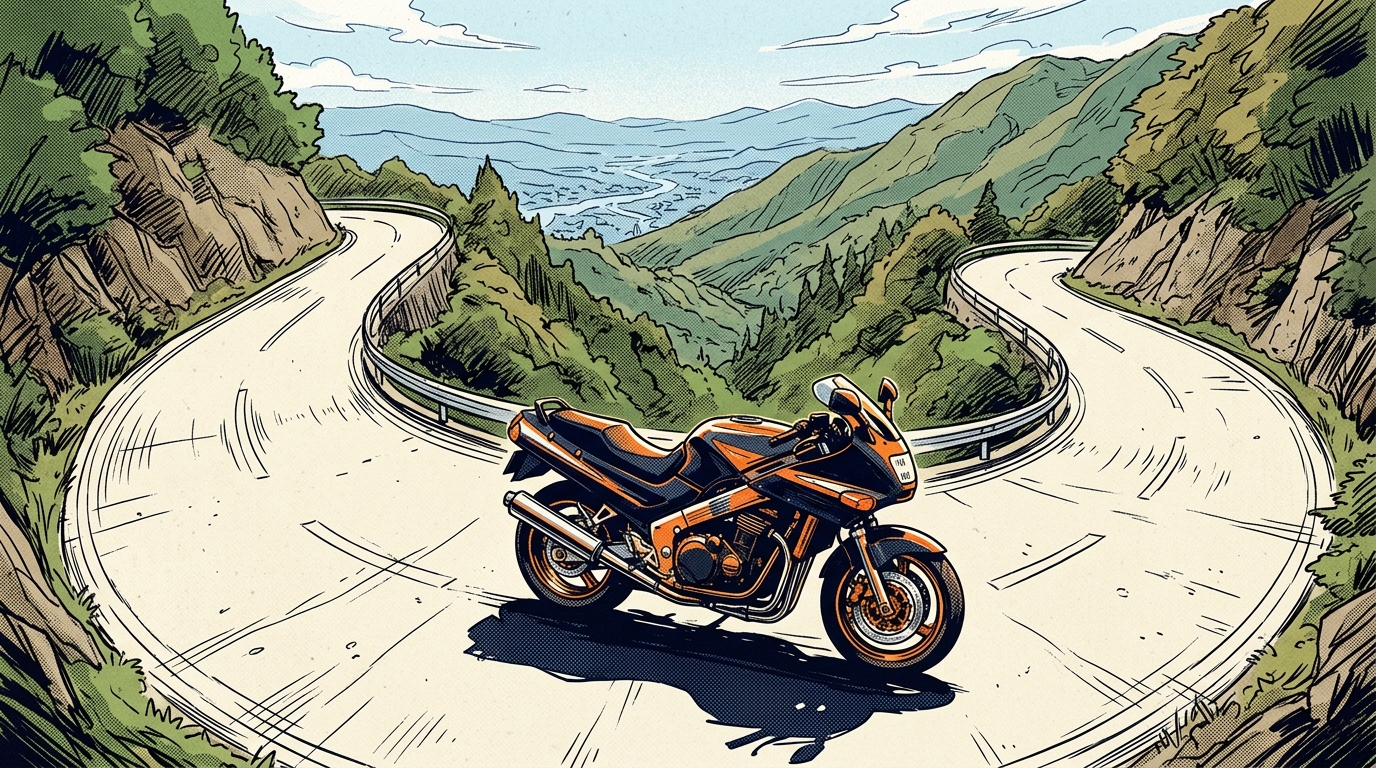 バイク写真のアングル・撮り方完全ガイド【2026年版】｜スマホでも映えるポジション別テクニック30選 - 俯瞰・ハイアングルテクニック