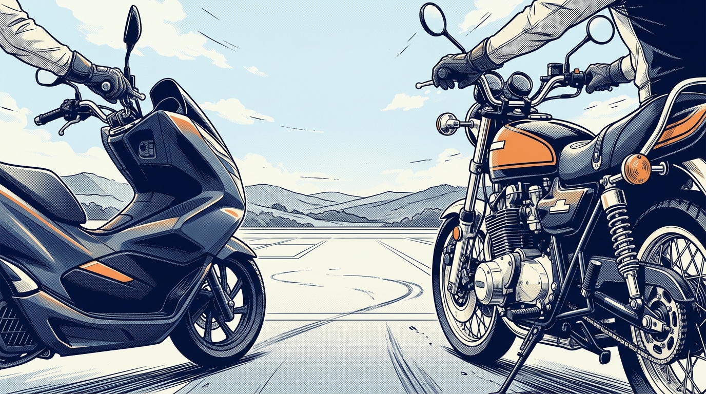 普通二輪のAT限定免許とは？【2026年版】MTとの費用差・乗れる車種・どちらを選ぶべきか完全解説 - MT免許とAT限定の費用差