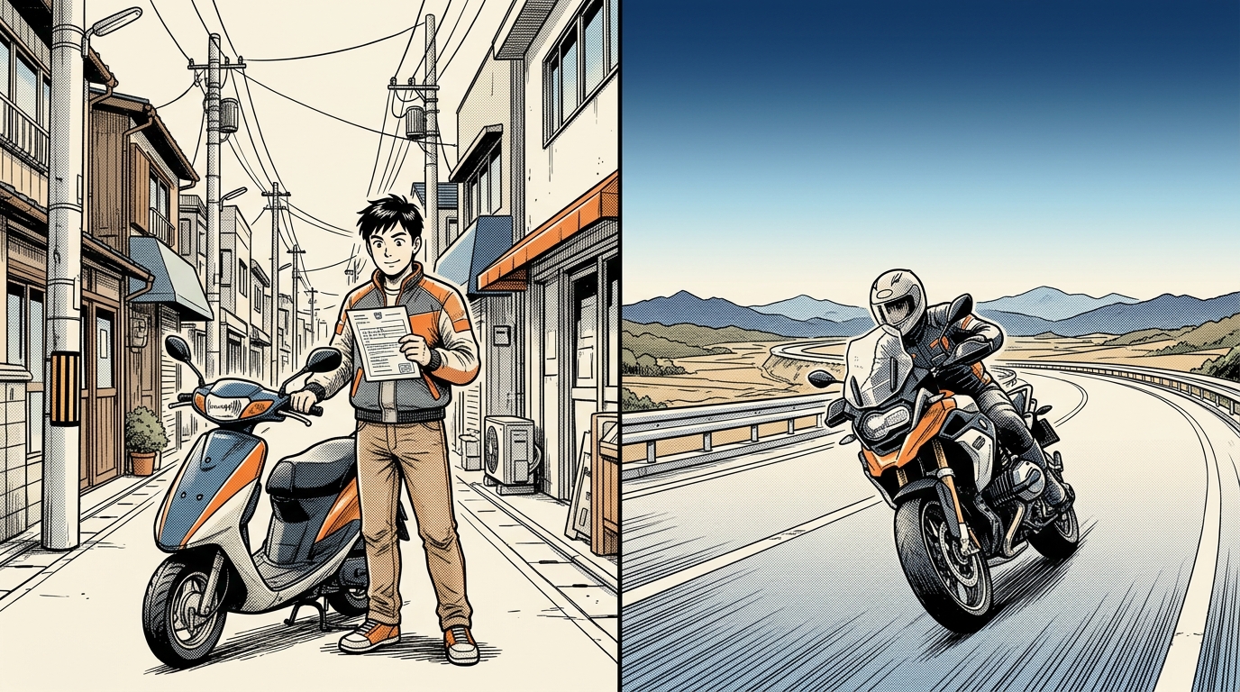 2輪小型免許(125cc)とは?【2026年版】|AT・MTの費用・期間・取り方を初心者向けに完全解説 - 125ccで走れる道・走れない道