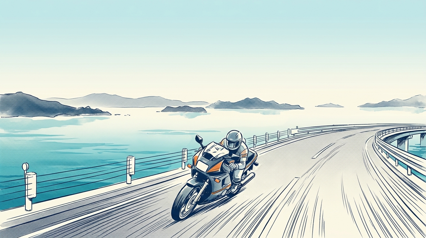 しまなみ海道バイクツーリングのルートと楽しみ方|日帰り〜1泊のモデルプラン - 日帰りモデルプラン|走りと景色を効率よく