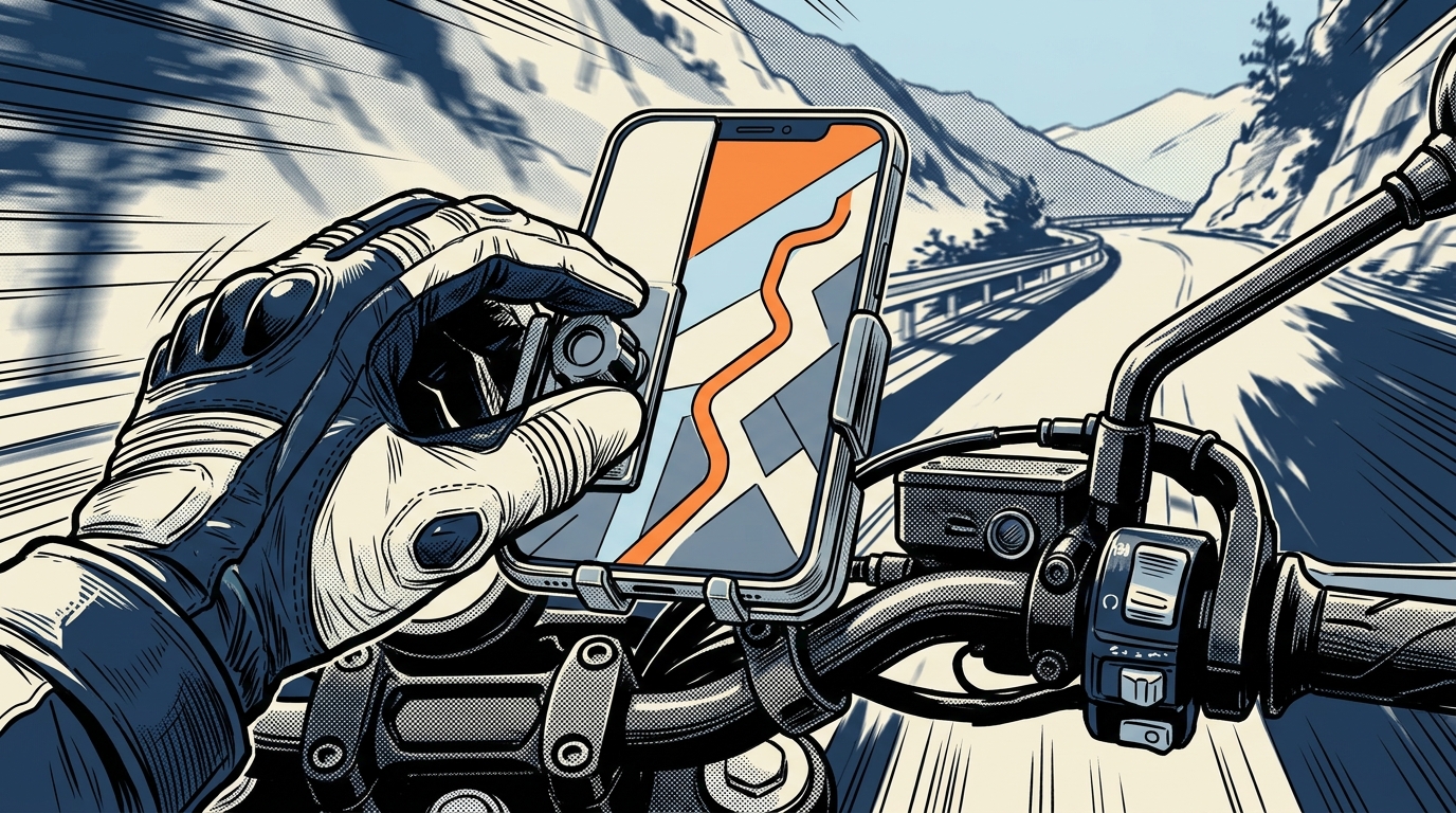 スマホナビをバイクで使う方法|マウントからアプリ選びまで - スマホナビの設定|走行前に済ませる10分の準備