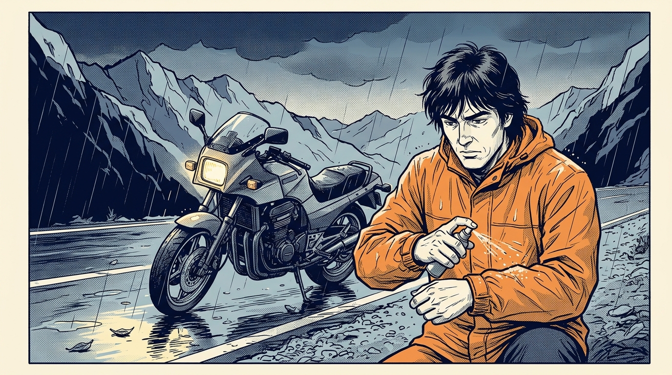 ワークマンの雨具はバイクツーリングで使えるか？防水性を検証 - 購入後のメンテナンスで防水性を維持する