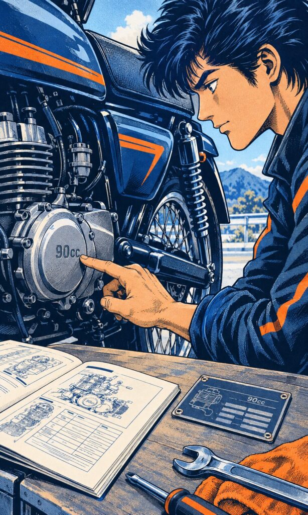 90ccバイクの免許区分と高速道路の通行可否｜実排気量・公式諸元の確認手順