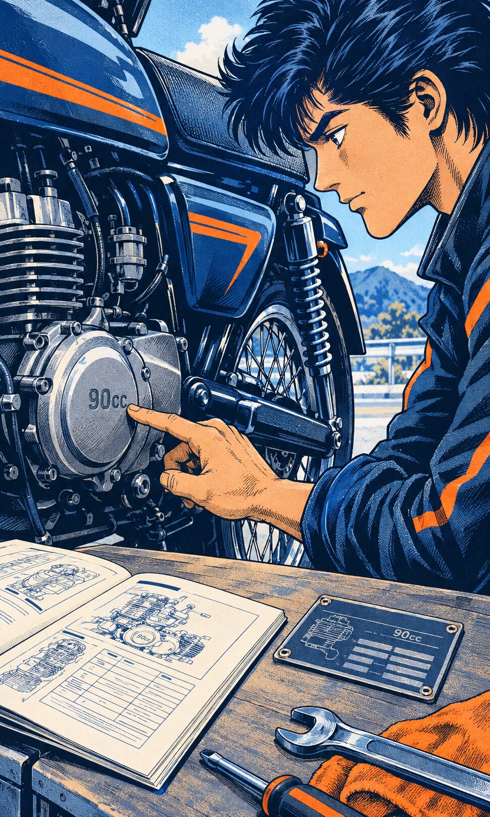 90ccバイクの免許区分と高速道路の通行可否｜実排気量・公式諸元の確認手順