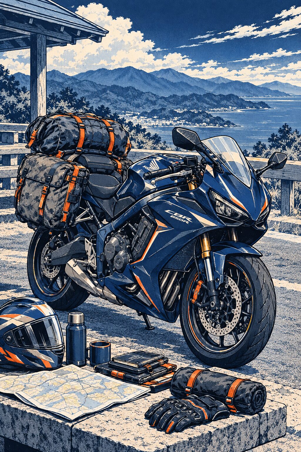 CBR650Rロングツーリング【2026年】｜積載・給油・休憩と同行者の決め方