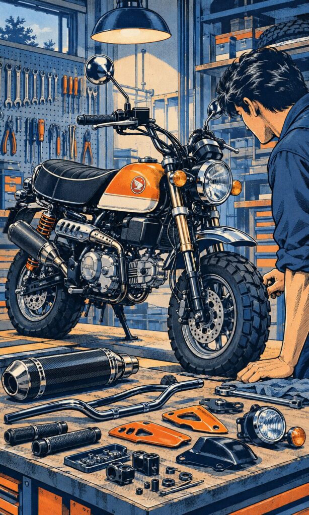 モンキー125カスタムの進め方【2026年】定番メニュー・費用・車検の確認点