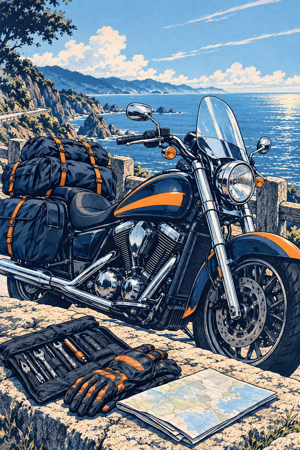 SV650のロングツーリング計画【2026年】|積載・給油・休憩の確認ガイド