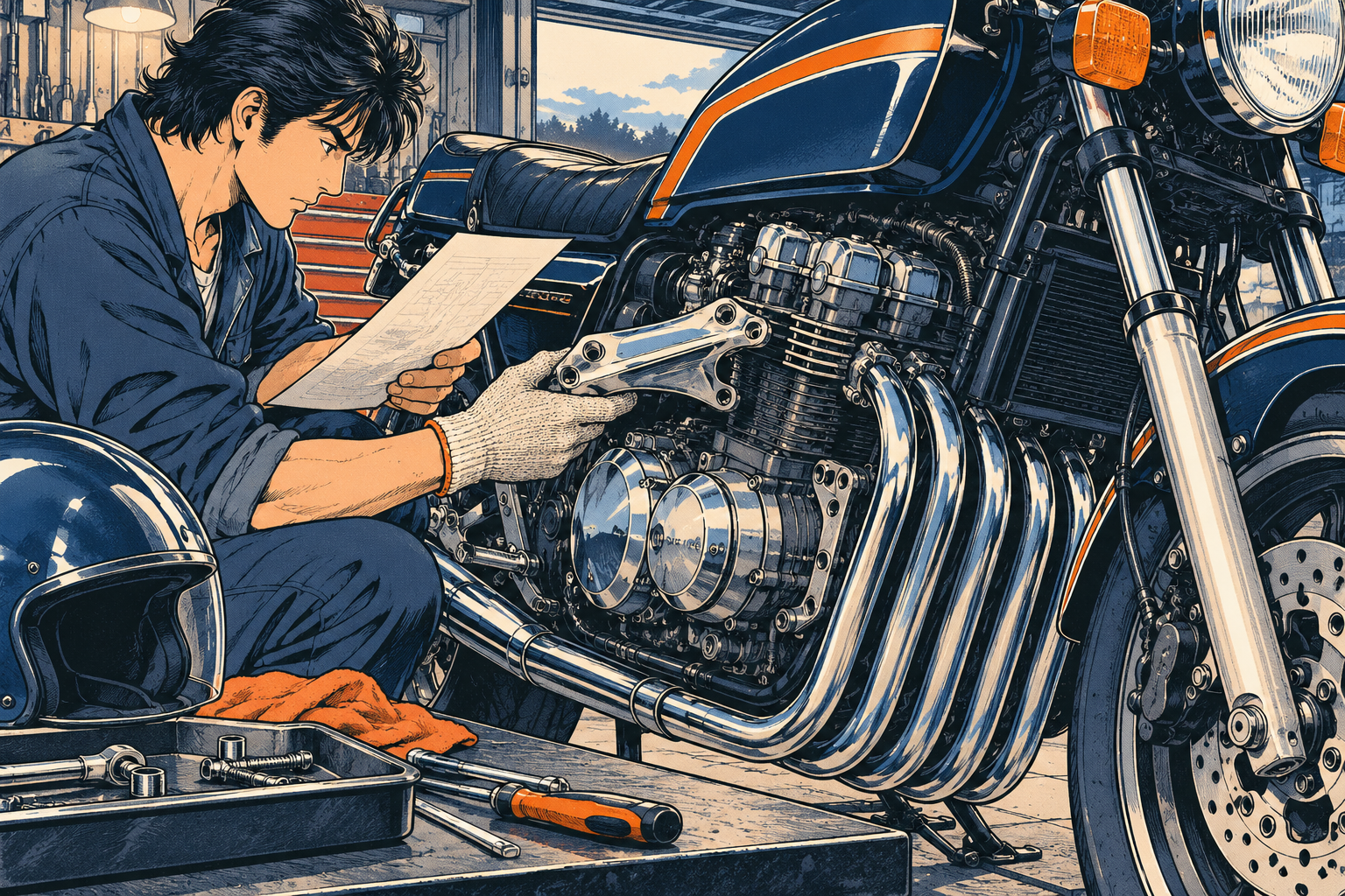 Z1300カスタムの進め方【2026年】｜旧車の部品入手性・適合・車検の確認点