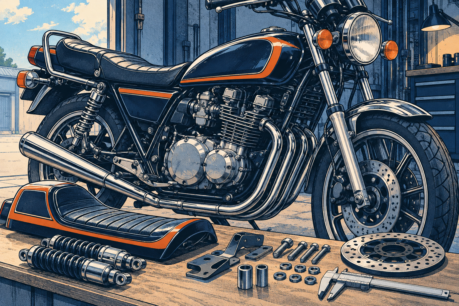 Z400LTDカスタムの進め方【2026年】｜旧車の部品適合・費用・車検の確認点