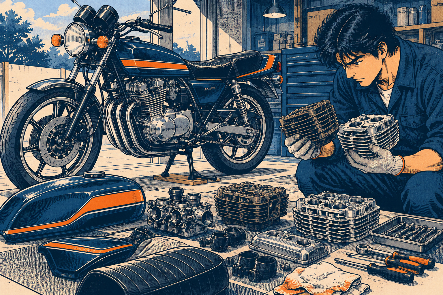 Z550FXカスタムの進め方｜旧車の部品入手性・費用・車検の確認点